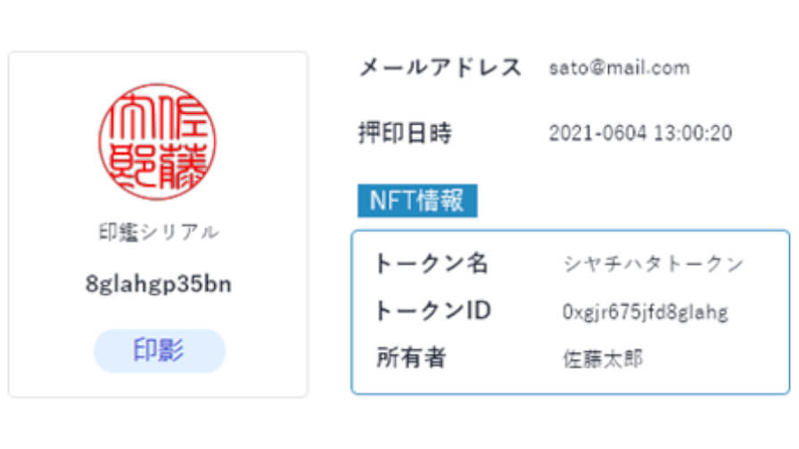 ケンタウロスワークス・シャチハタなど、ブロックチェーンを利用した電子印鑑システム「NFT印鑑」を共同開発