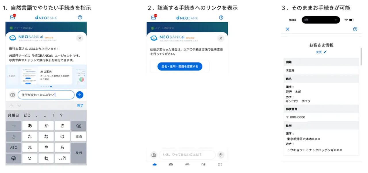 住信SBIネット銀行、対話から最適な画面を生成するAI銀行サービス「NEOBANK ai」のベータ版を提供開始
