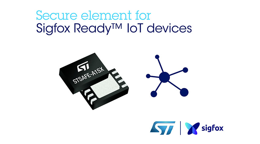 STマイクロエレクトロニクス、Sigfoxに対応するプラグ・アンド・プレイ型のIoTセキュア・エレメントを発表