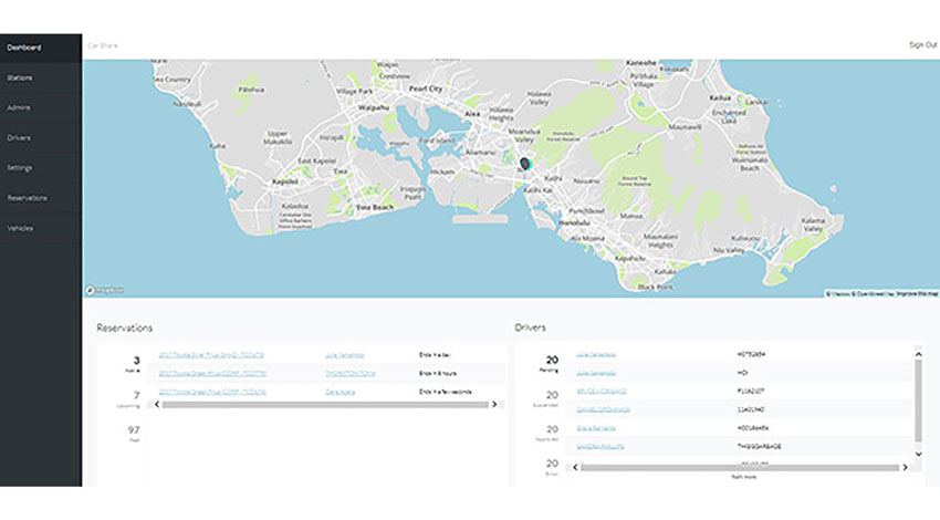 トヨタ、販売店向けカーシェア事業用アプリを開発し、米国ハワイ州で実証を開始