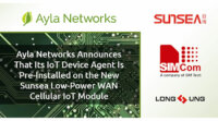 サンシーの新しいセルラーLPWA通信モジュール、Ayla NetworksのIoTプラットフォームに対応