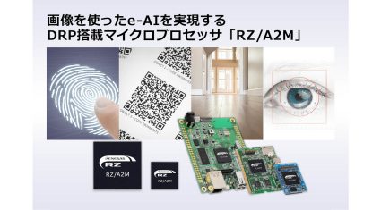 ルネサス、独自のDRP技術で画像のリアルタイム処理を低消費電力で実現するマイクロプロセッサ「RZ/A2M」を発売