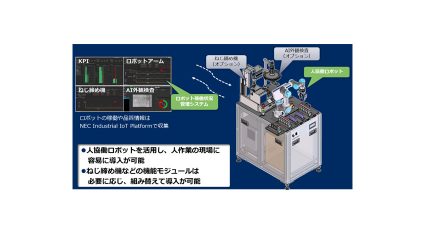 NEC、生産ラインのスループット向上を支援する「ロボット導入トータルサポートパッケージ」を販売開始