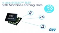 STマイクロエレクトロニクス、機械学習機能を持つ低消費電力モーション・センサを発表