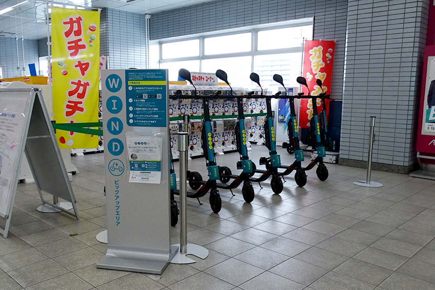 シェア電動スクーターサービス「WIND」、埼玉浦和美園駅でサービス提供を開始