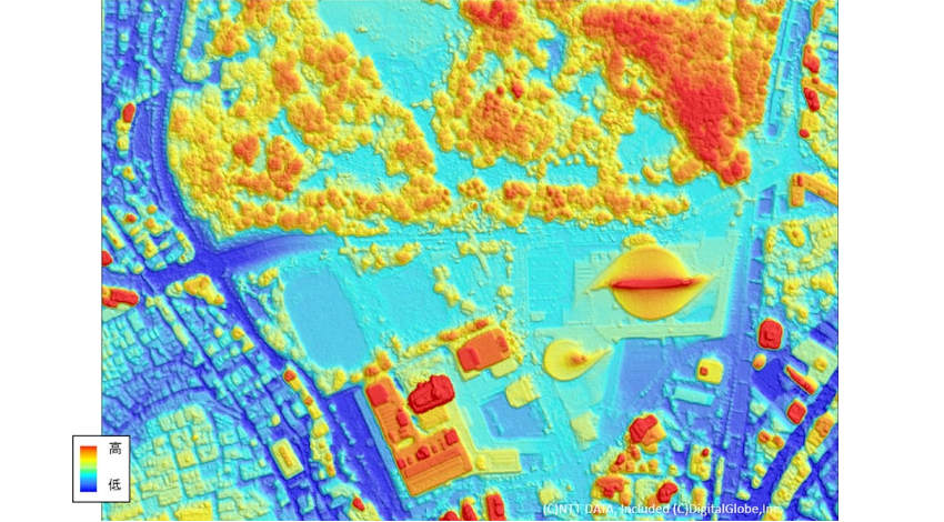 NTTデータとRESTEC、日本全土をカバーした50cm解像度デジタル3D地図を販売