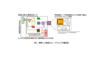 東芝、ネズミの脳の海馬を小型の脳型AIハードウェアで再現