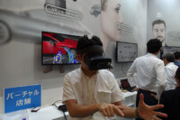 CMC、店舗の在庫レス化・無人化につながる「VRショールーム」を展示―店舗運営EXPOレポート