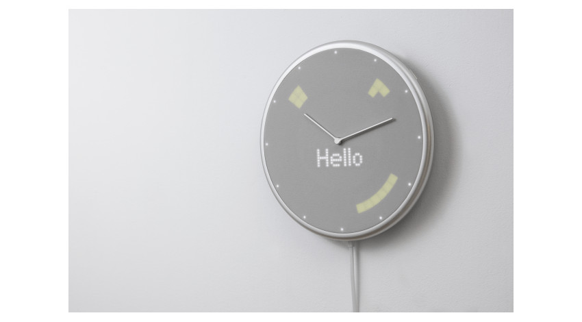 プラススタイル、音やLEDで天気・スケジュール等を通知するスマート掛け時計「Glance Clock」を発売