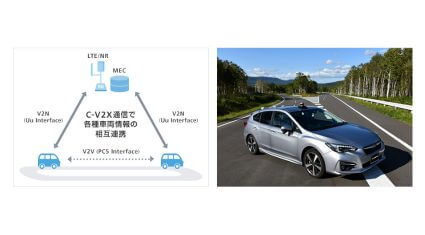 SUBARUとソフトバンク、 5GやセルラーV2Xを活用して安全運転支援や自動運転制御に関する共同研究を開始