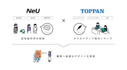 凸版印刷とNeU、認知脳科学に基づいた顧客への最適なデザイン開発の共同研究を開始