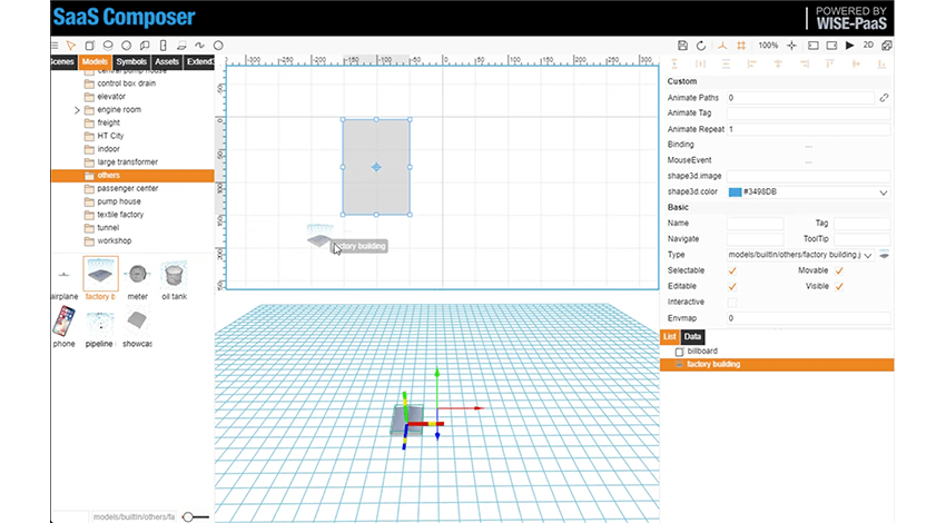 SaaS Composerの要素を選択し、Sketchboardに貼り付けている。