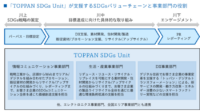 凸版印刷、SDGsバリューチェーン全体を川上から川下までワンストップで支援するSDGs支援専門チーム「TOPPAN SDGs Unit」を編成
