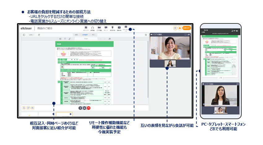 富士通、ブラウザのみでオンライン接客を実現する「Finplex eXcloser」を提供開始