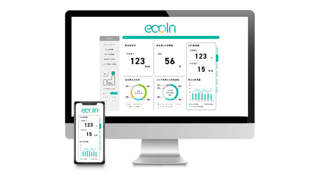 アクシス、企業と自治体の使用電力・CO2排出量を可視化・追跡するSaaS「ecolnシリーズ」を開始