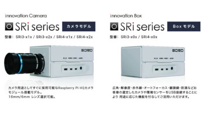 ソード、エッジコンピューティングが可能なRaspberry Pi搭載ネットワークカメラ「SRi シリーズ」を発売