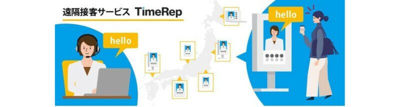 ドコモとUsideU、リモート接客ソリューション「TimeRep」を法人向けに販売開始