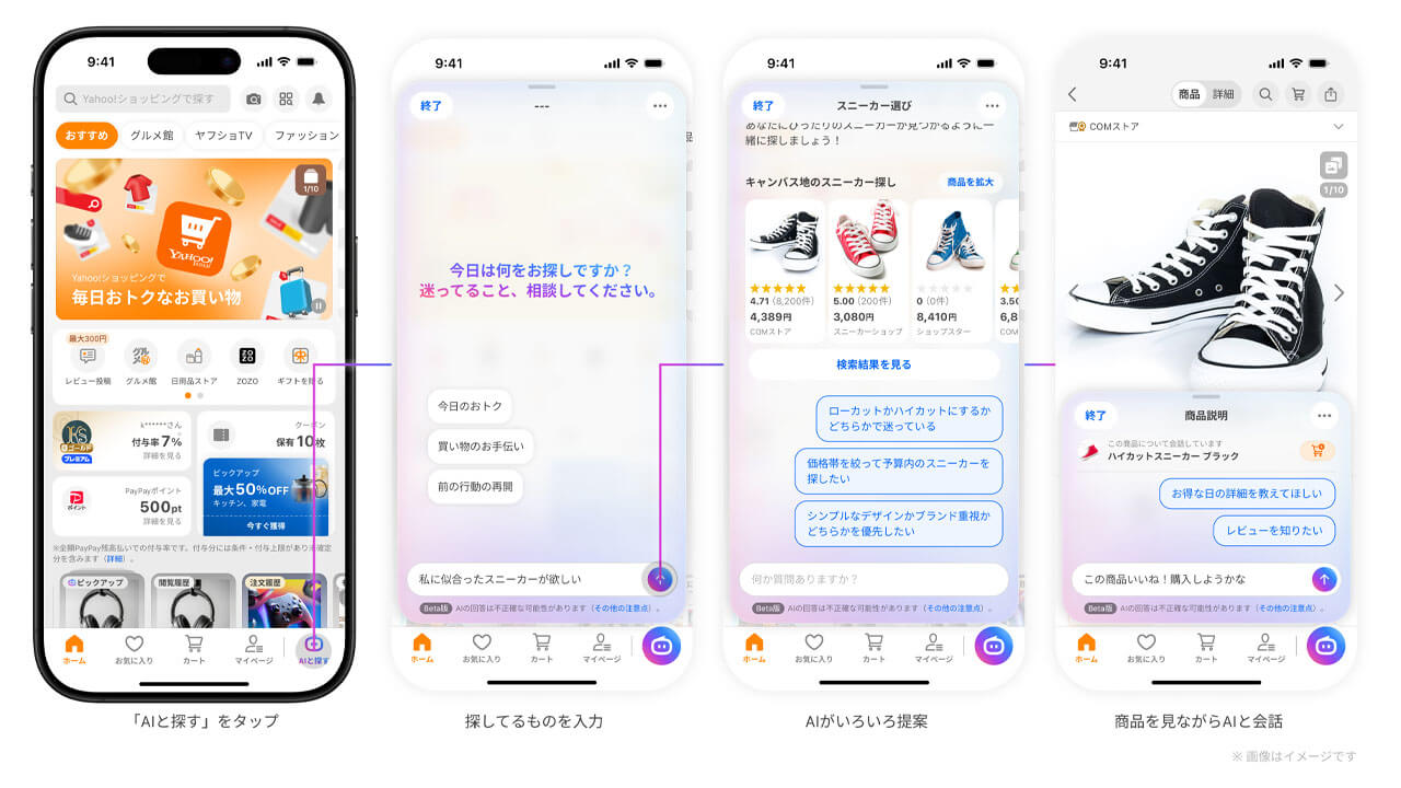 LINEヤフー、生成AIが購買体験全体を自律的に支援する「Yahoo!ショッピング エージェント」を提供開始