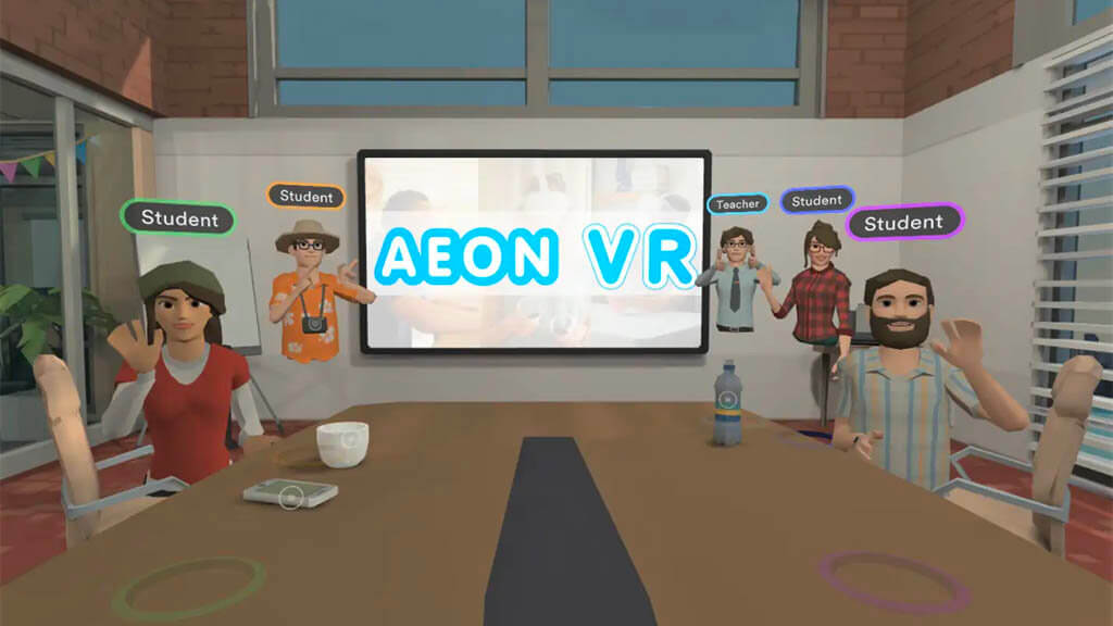 イーオン、Immerseのプラットフォームを活用してメタバースで英会話を学ぶ「AEON VR」を発表