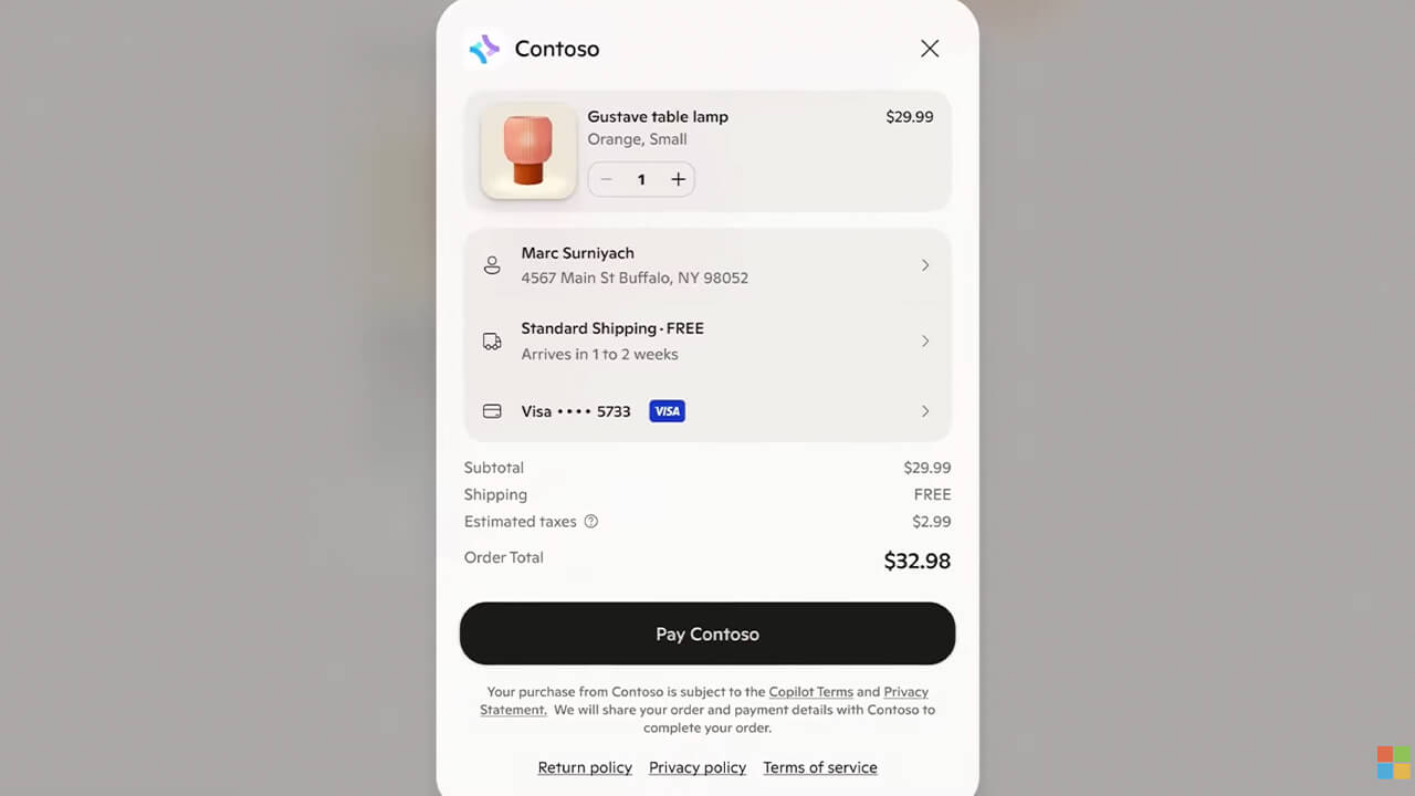 マイクロソフト、AI対話内で決済まで完結する「Copilot Checkout」を発表