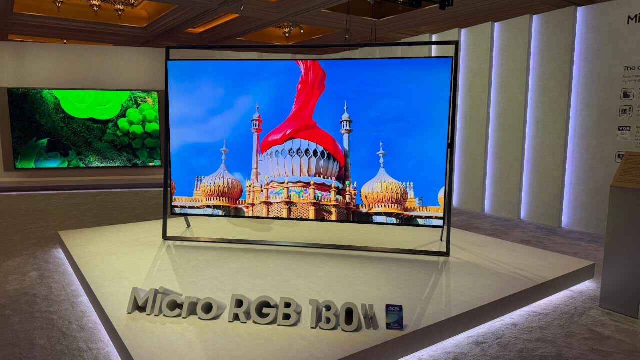 CES2026 サムスン　Micro RGB TV