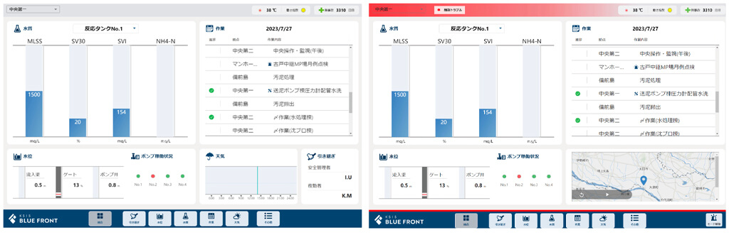クボタとKKE、上下水道施設を効率的に運転維持管理する総合プラットフォーム「KSIS BLUE FRONT」を開発