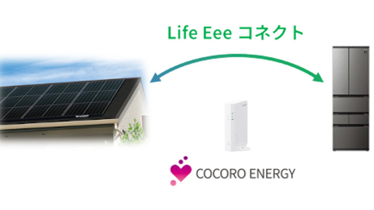 シャープ、太陽光発電システムとAI制御で家電の電気代を抑制する「Life Eee コネクト」サービスを冷蔵庫に拡大