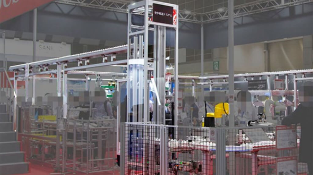 SUS、パレットが自走し多品種少量・混流生産の自動化を実現する立体搬送システムを受注開始