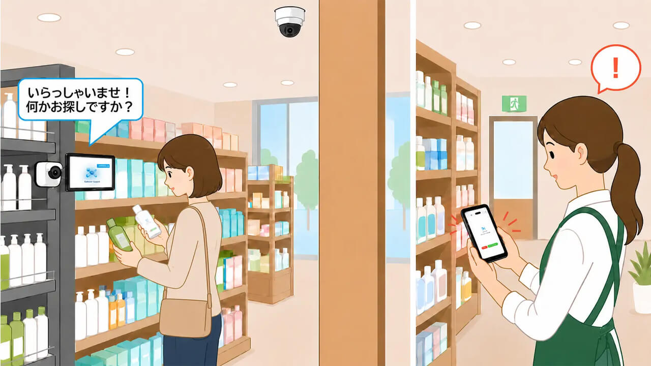 アースアイズ、AIアバターが売場で自動声掛けを行う万引き対策システム「AIガードマン Avatar-Cast」を発売