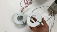 ビー・アンド・プラス、回転部のセンサデバイスなどへ電源供給可能なワイヤレス給電ユニットを開発