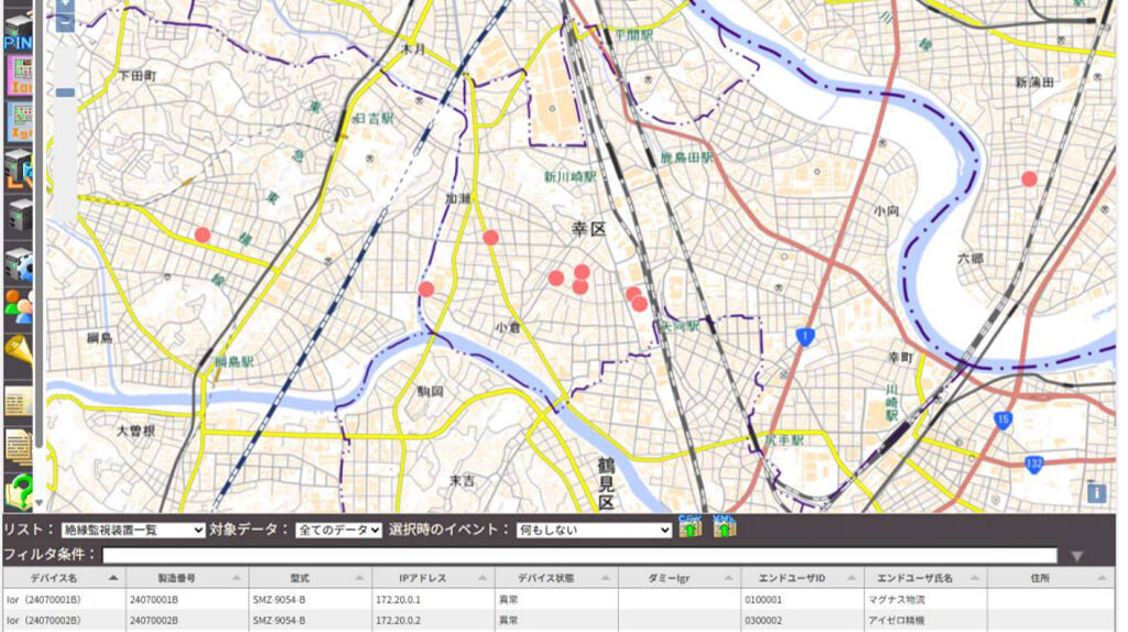 NECマグナスコミュニケーションズ、地図システムを採用した低圧絶縁監視システム「Maculus」を発売