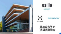 アジラとクマヒラセキュリティ、AI警備システム「asilla」の実証実験を比治山大学で開始