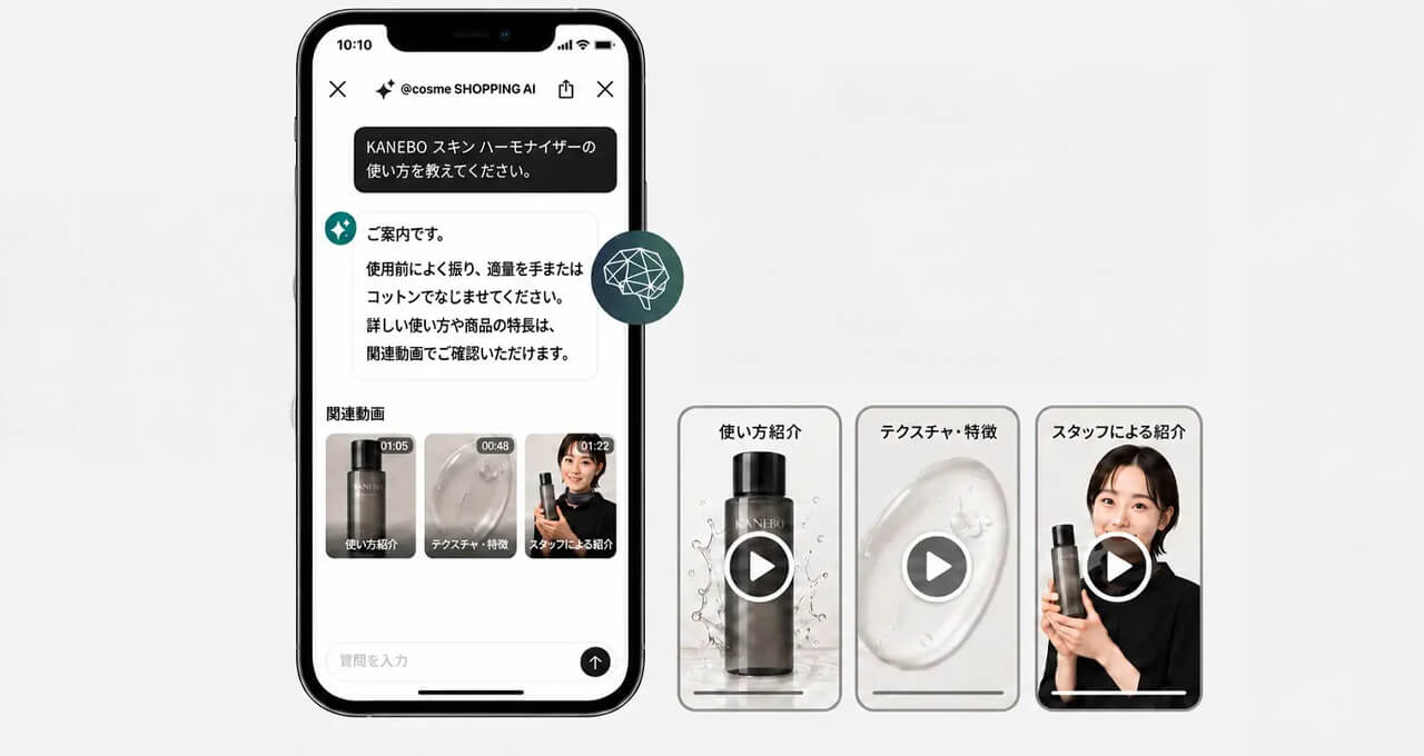 アイスタイル、化粧品ECサイトの花王の商品ページにFirework Japanの動画AI接客を導入