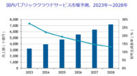 IDC、国内パブリッククラウドサービス市場予測が2028年に市場規模が7兆2,227億円になると予測
