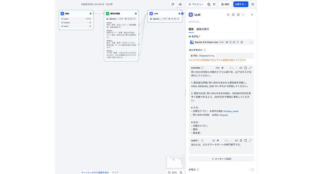 Difyを活用した自動仕分けシステム構築ステップ
