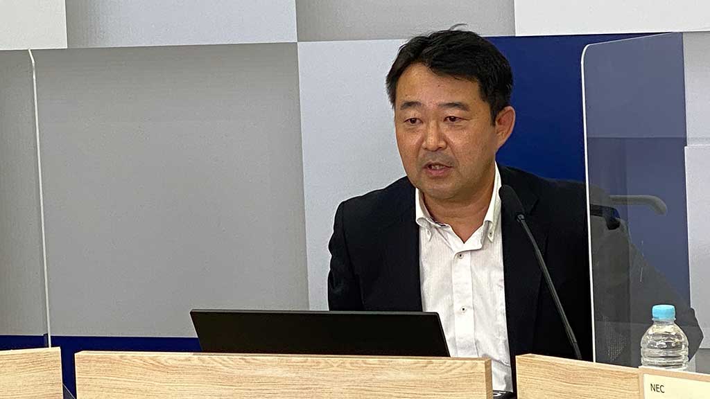 NEC スマートインダストリー本部 本部長の豊嶋 慎一氏