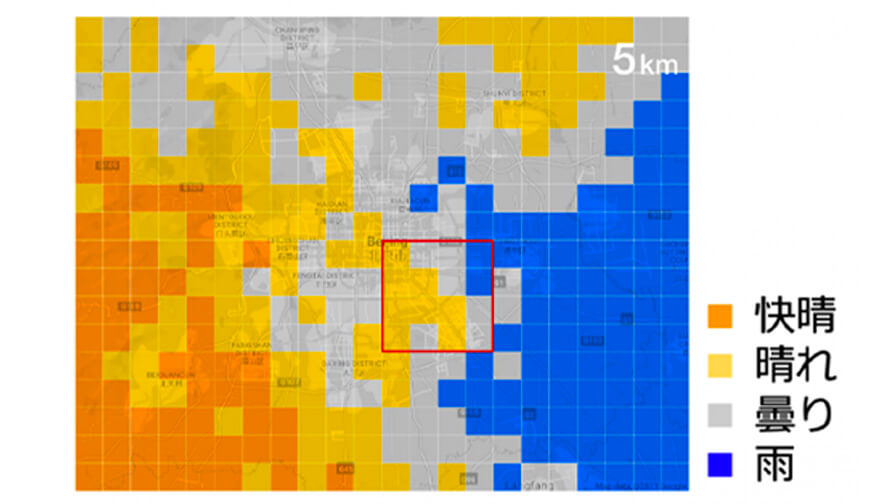 ウェザーニューズ、気象データ提供・分析サービス「WxTech」にて世界の天気予報を5kmメッシュの高解像度で提供開始